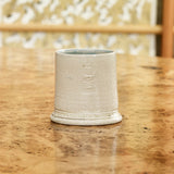 Steve Harrison Ceramic Desk Cup, No.118 Very light Beige Oval stoneware