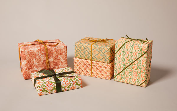 Assorted Persimmon Wrapping Papers