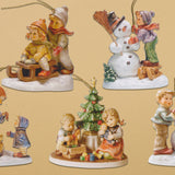 Christmas Retro Children in the Snow Gift Tags