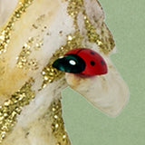 Christmas Ornament, Spun Cotton Girl with Umbrella