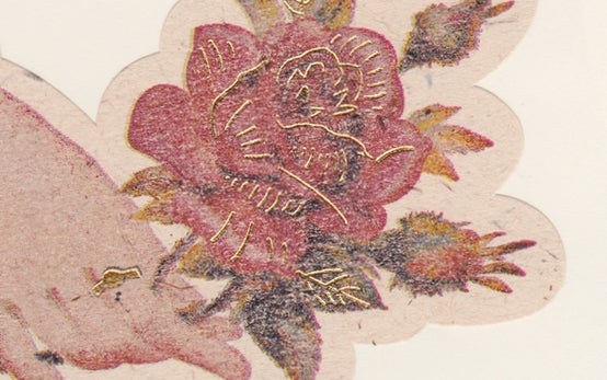 Ladies Hand & Rose - Decorative Stickers