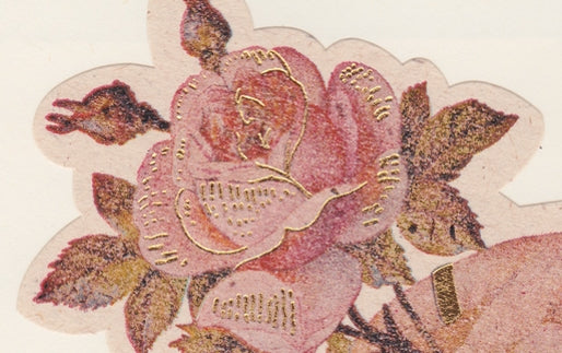 Gentleman's Hand & Rose - Decorative Stickers