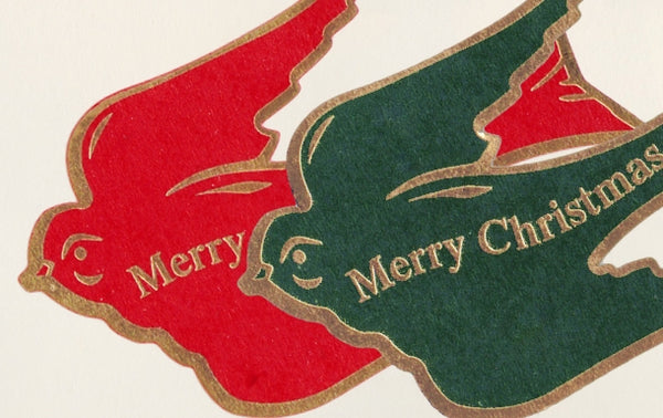 Small Birds "Merry Christmas" - Decorative Stickers