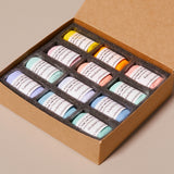 12 Handmade Colour Pastels, Semi-Precious Stones