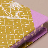 Extra-Thick "Composition Ledger" Wallpaper Collection Notebook, Chartreuse Floral