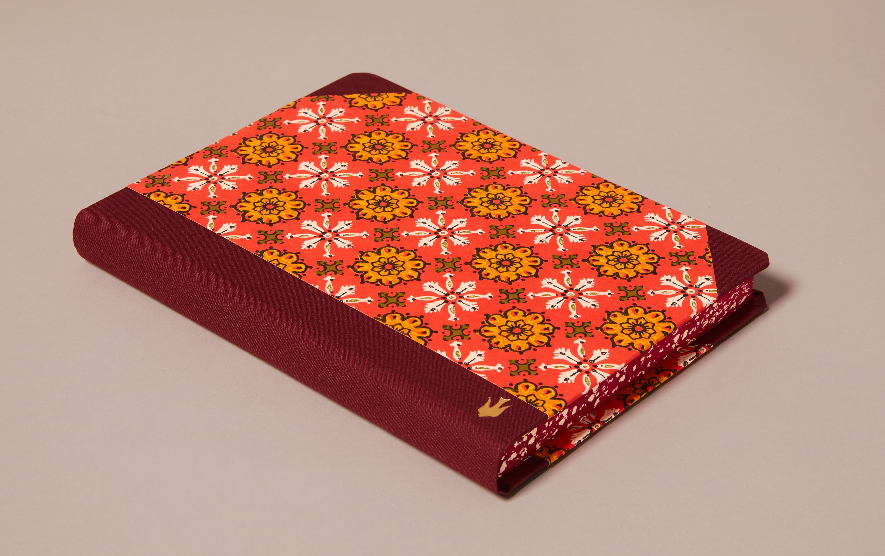 Extra-Thick "Composition Ledger" Wallpaper Collection Notebook, Strawberry Chevron