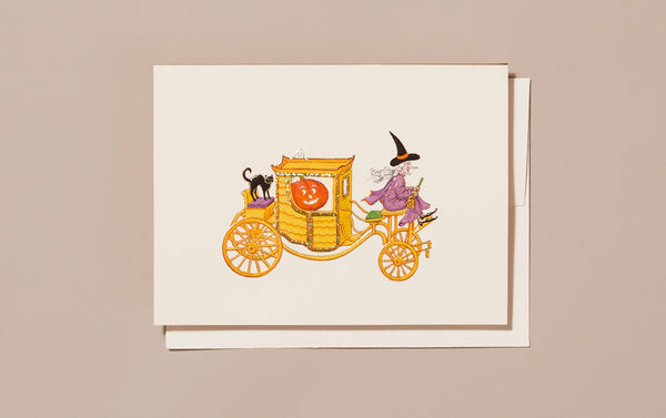 Halloween Carousel Greeting Card