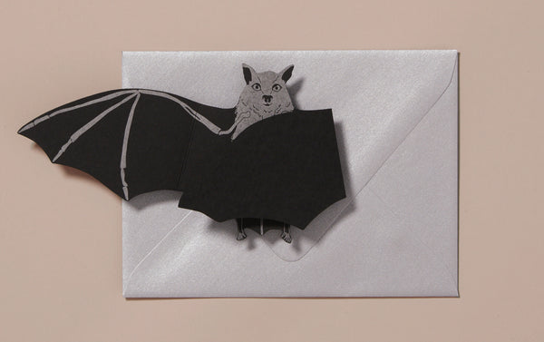 "Boo" Surprise Halloween Bat Greeting Card