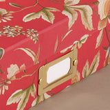 Handmade Remondini Archival Box, Red Brocade