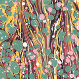 Hand Marbled Paper Sheet, Fantasy Pebbles