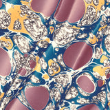 Hand Marbled Paper Sheet, Burgundy Ripple