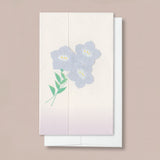 Japanese Folded Greeting Card, Violet
