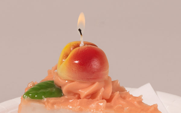 Peach Cake Candle