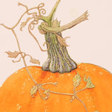 Foiled Autumn Pumpkin Greeting Card