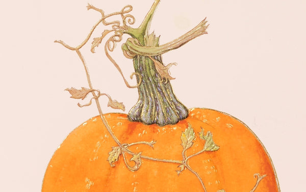 Foiled Autumn Pumpkin Greeting Card