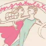 Silk Screen Printed Mini Greeting Card, Congratulations on Ice