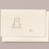 Silk Screen Printed Mini Greeting Card, Welcome to the World