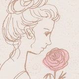 Silk Screen Printed Greeting Card, Beauty Rose