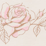 Silk Screen Printed Greeting Card, Rose