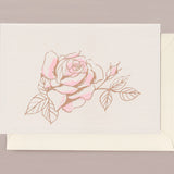 Silk Screen Printed Greeting Card, Rose