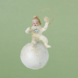 Christmas Ornament, Spun Cotton Snow Baby