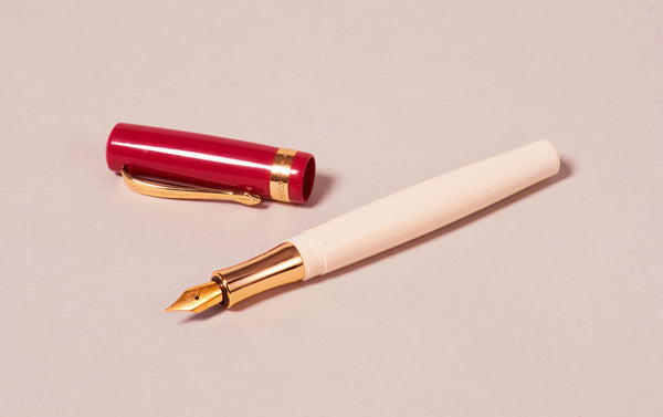 Red and Ivory Kaweco Student 30s Retro Fountain Pen