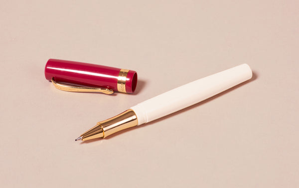 Red and Ivory Kaweco Student 30s Retro Rollerball Pen