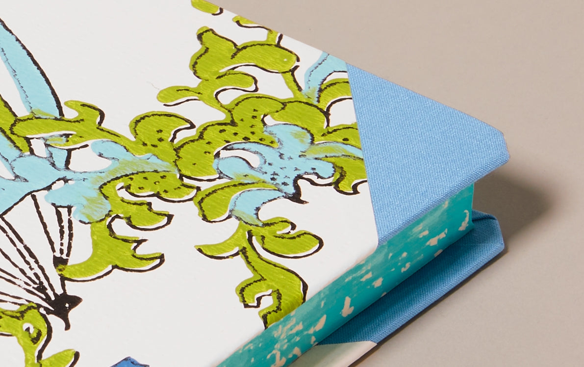 Extra-Thick "Composition Ledger" Wallpaper Collection Notebook, Ocean
