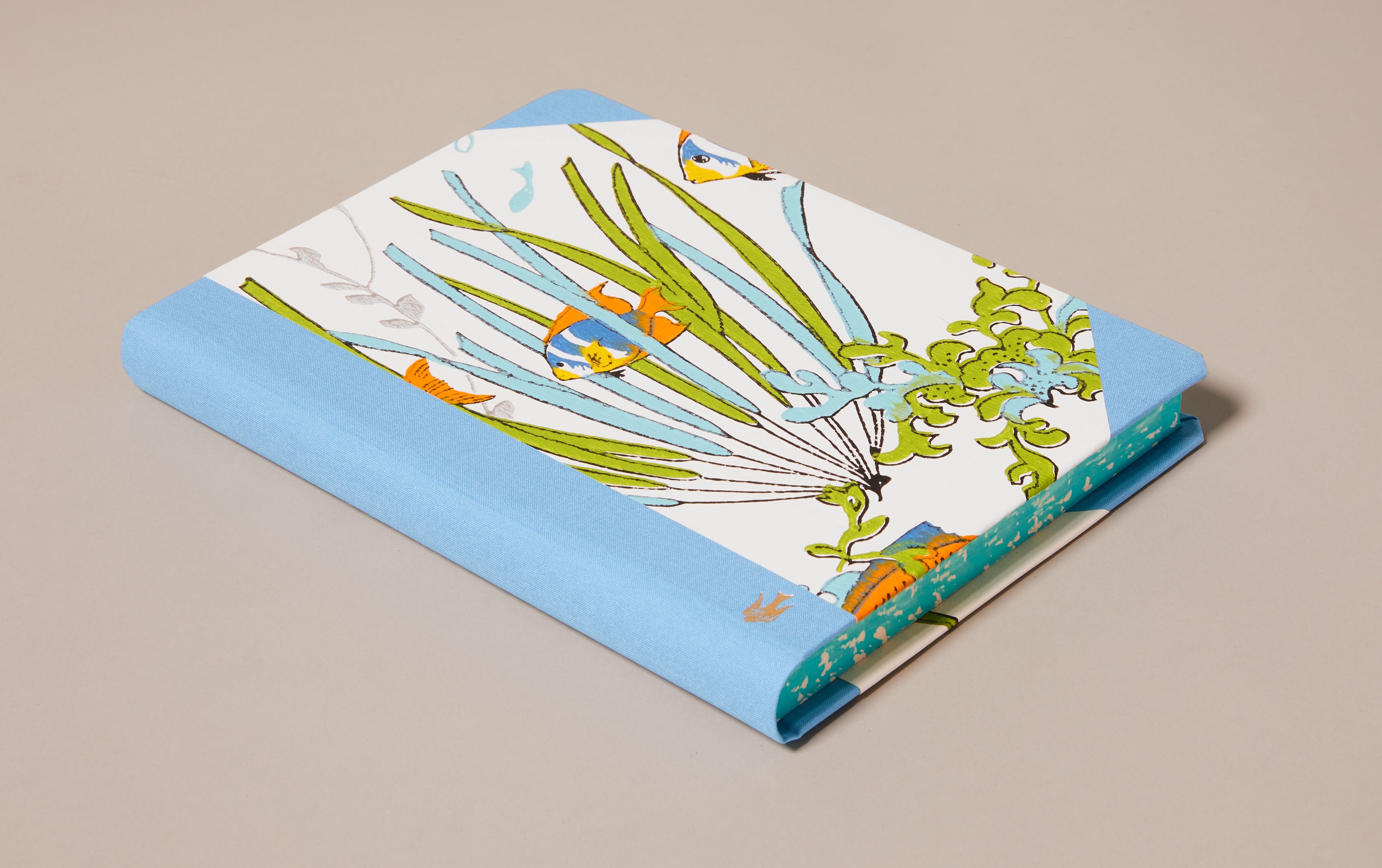 Extra-Thick "Composition Ledger" Wallpaper Collection Notebook, Ocean