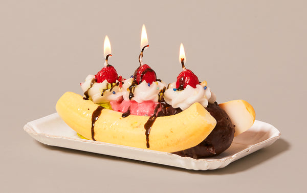 Banana Split Decorative Food Candle