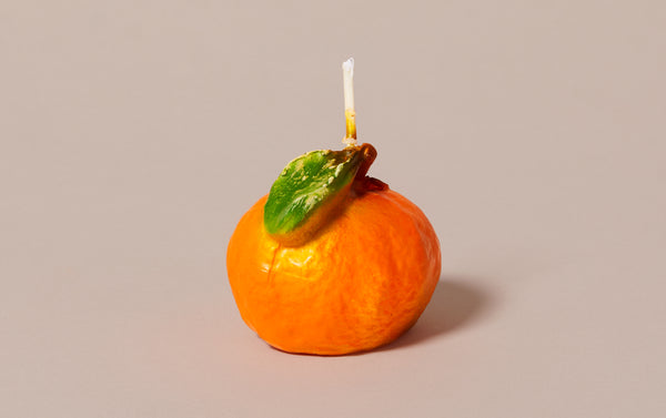 Mini Clementine Decorative Food Candle