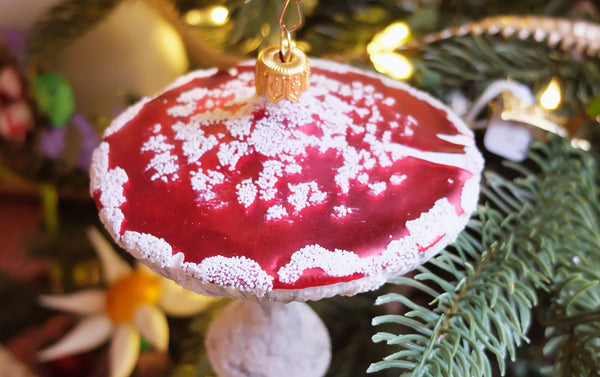 Christmas Ornament, Red Poisonous Toadstool
