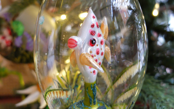 Christmas Ornament, Clownfish in a Bowl