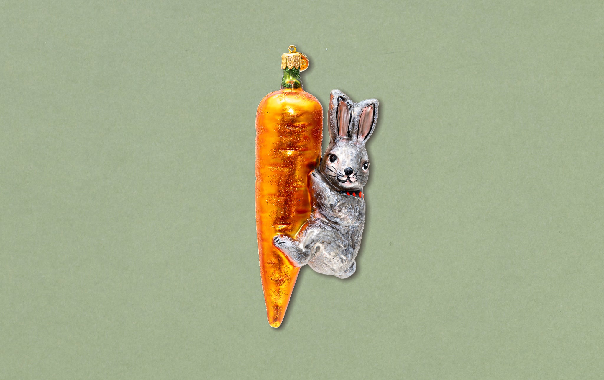 Christmas Ornament, Bunny with Carrot
