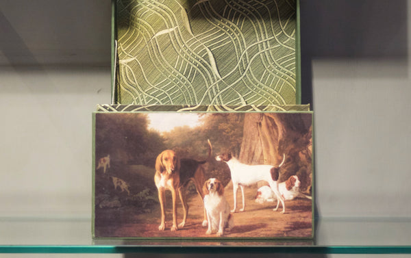 Ann Hepper Decorative Box, Jacques Laurent Agasse Dogs