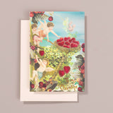 Cherubs on Cherry Tree Greeting Card