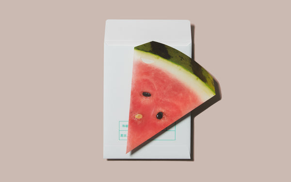 Faux Watermelon Greeting Card