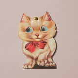 Cat with Moving Head Greeting Card