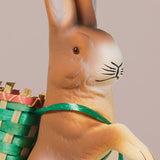 Traditional Papier-mâché Easter Bunny Figurine