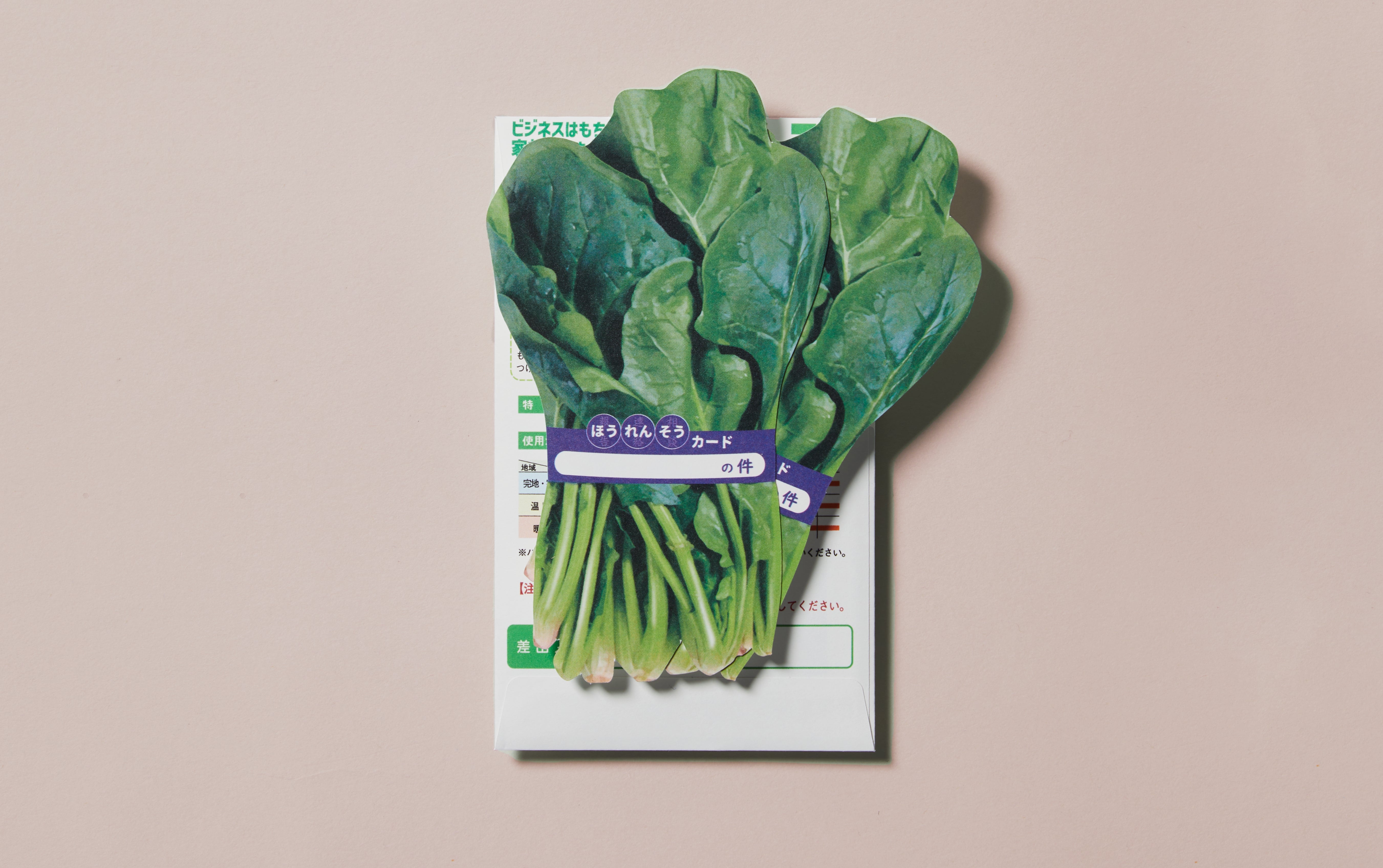 Faux Food Spinach Greeting Card