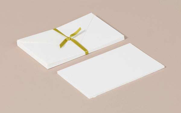 Cards & Envelopes, White Wove Deckled Edge