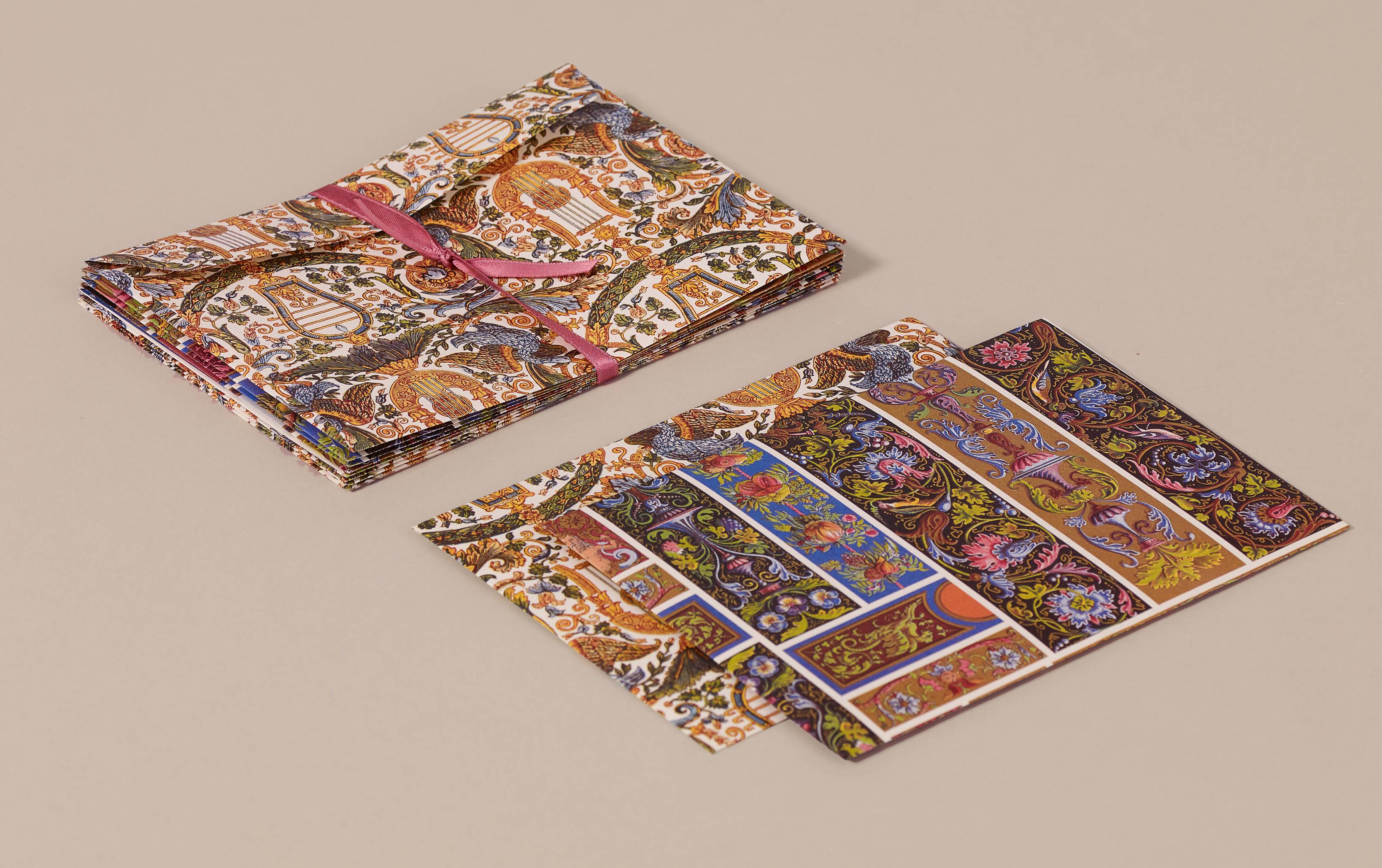 Decorative patterned gummed envelopes, Palazzo