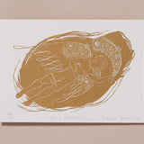 Engraved Print "The Messenger" Christmas Card