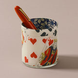 John Derian Desk Pencil Cup, Roi de Coeur