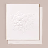Blind Embossed Camellia Bouquet Greeting Card