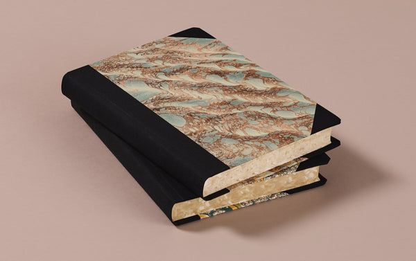 Extra-Thick "Composition Ledger" Marbled Notebook, Black Spine