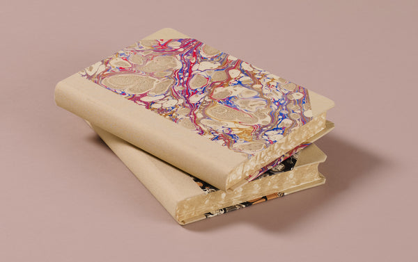 Extra-Thick "Composition Ledger" Marbled Notebook, Cream Spine