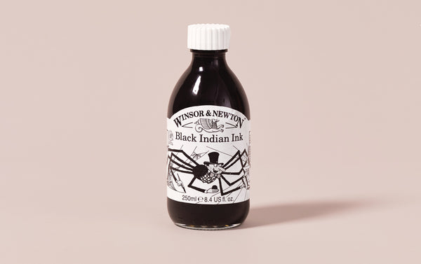 Black Indian Ink Bottle, 250ml