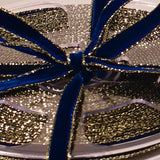 Premium Decorative Ribbon, 10m roll - Retro Gold-edged Velour