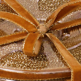 Premium Decorative Ribbon, 10m roll - Retro Gold-edged Velour